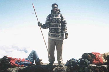 top of Mt. Fuji.