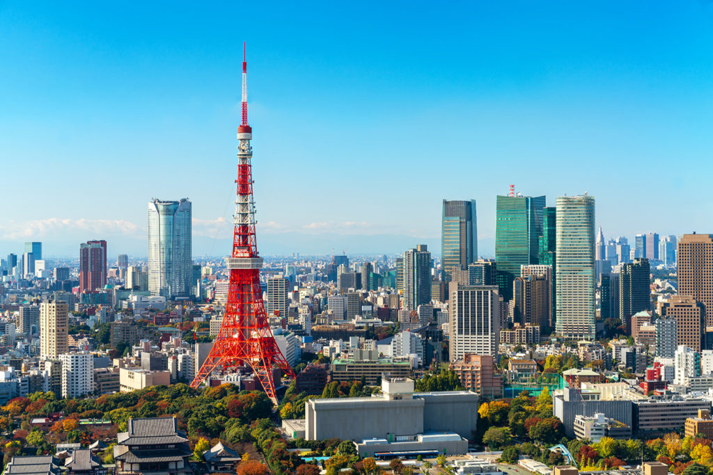 Tokyo Tower with Tokyo view